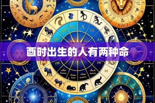 酉时出生的人有两种命