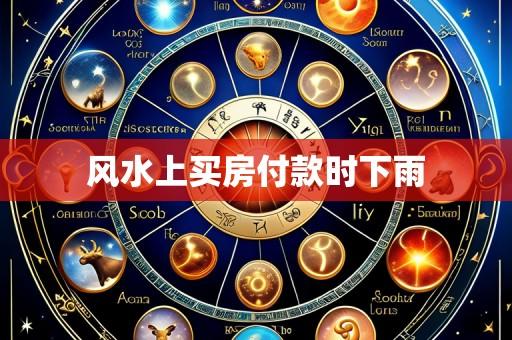 风水上买房付款时下雨