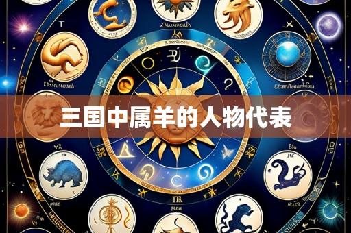 三国中属羊的人物代表