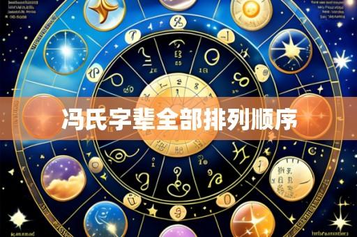 冯氏字辈全部排列顺序