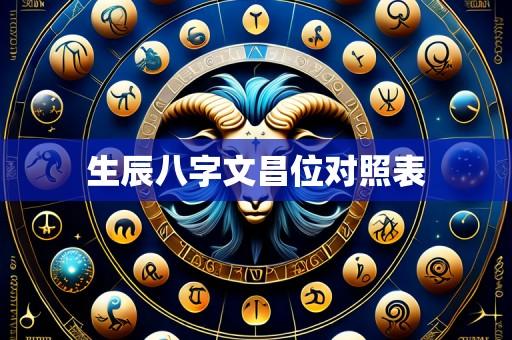 生辰八字文昌位对照表