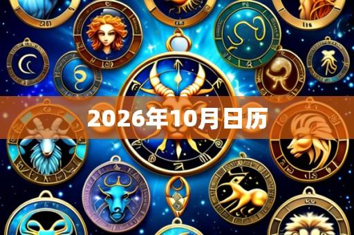 2026年10月日历
