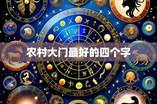 农村大门最好的四个字