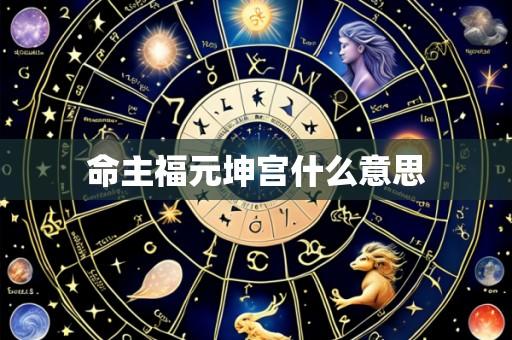 命主福元坤宫什么意思