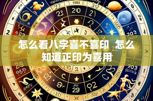 怎么看八字喜不喜印 怎么知道正印为喜用