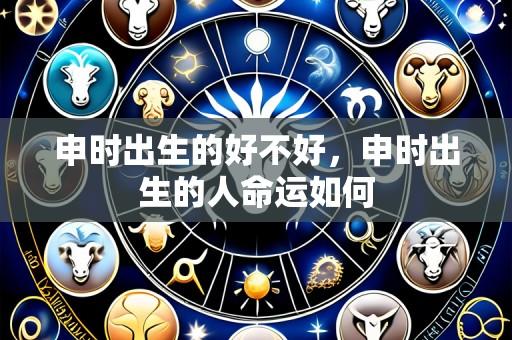 申时出生的好不好,申时出生的人命运如何