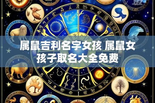 属鼠吉利名字女孩 属鼠女孩子取名大全免费