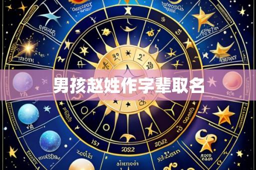 男孩赵姓作字辈取名