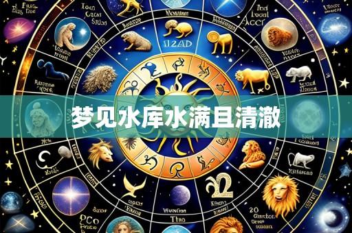 梦见水库水满且清澈