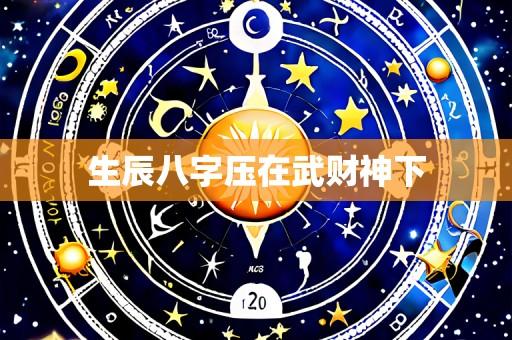 生辰八字压在武财神下