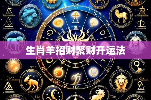 生肖羊招财聚财开运法