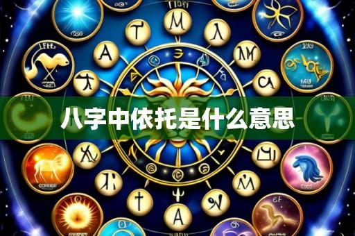 八字中依托是什么意思