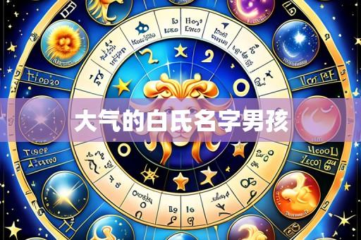 大气的白氏名字男孩