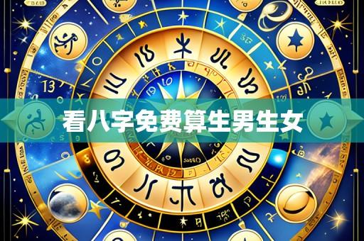 看八字免费算生男生女