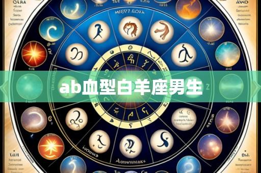 ab血型白羊座男生