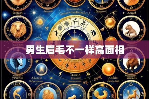 男生眉毛不一样高面相