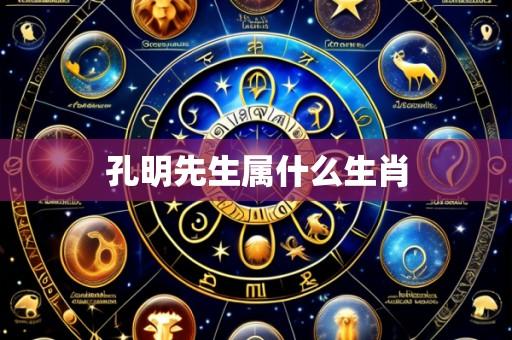 孔明先生属什么生肖