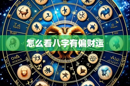 怎么看八字有偏财运