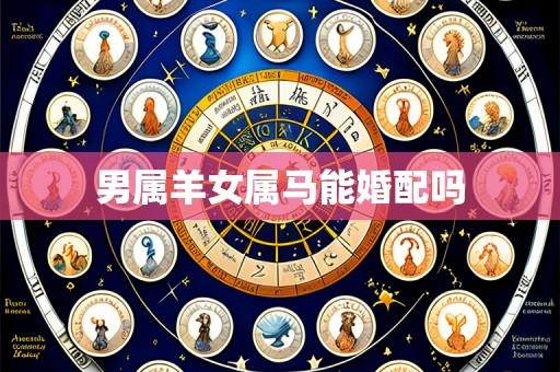 男属羊女属马能婚配吗