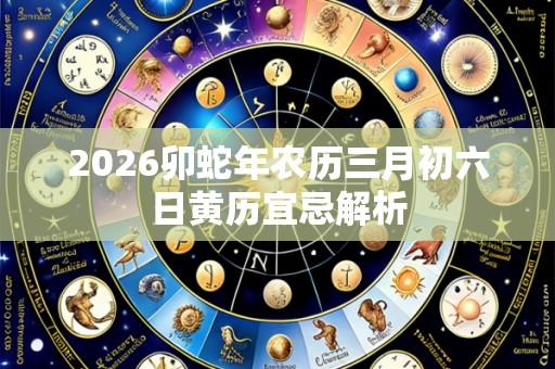 2026卯蛇年农历三月初六日黄历宜忌解析