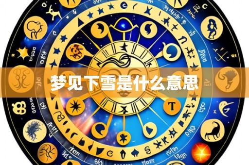 梦见下雪是什么意思