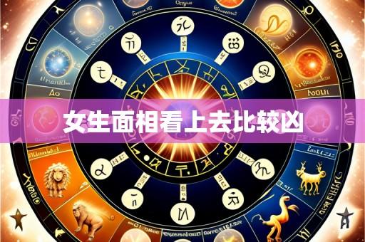 女生面相看上去比较凶