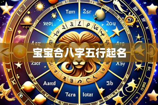 宝宝合八字五行起名