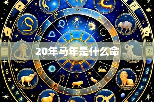 20年马年是什么命