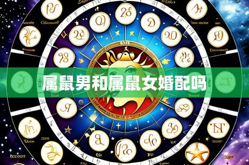 属鼠男和属鼠女婚配吗
