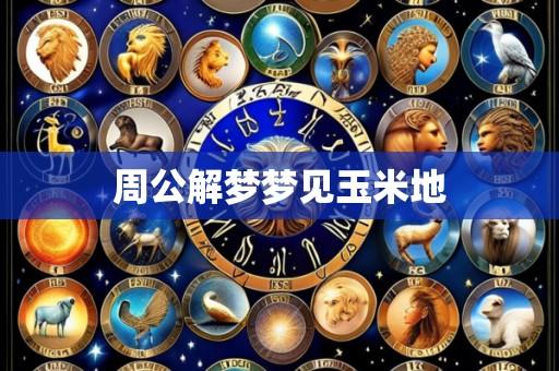 周公解梦梦见玉米地