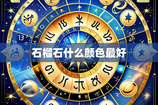 石榴石什么颜色最好