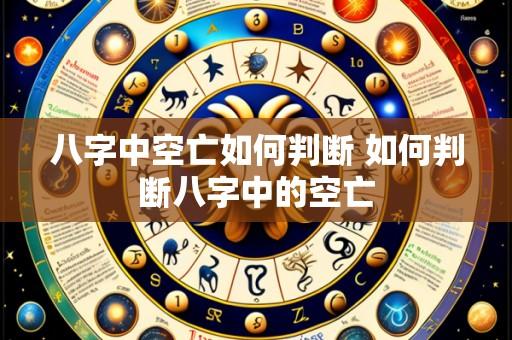 八字中空亡如何判断 如何判断八字中的空亡