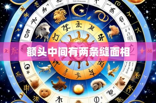 额头中间有两条缝面相