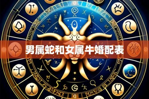 男属蛇和女属牛婚配表
