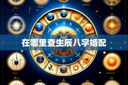 在哪里查生辰八字婚配