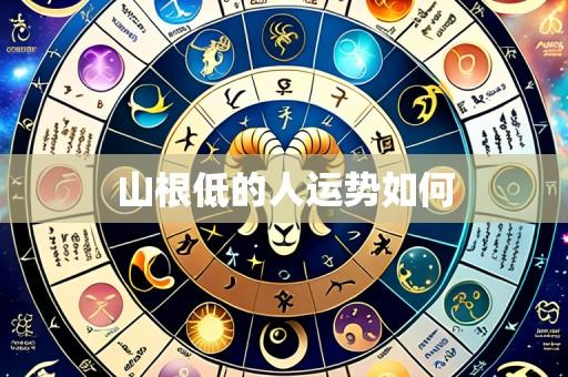 山根低的人运势如何