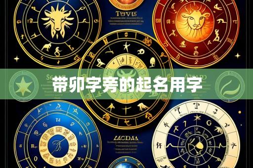 带卯字旁的起名用字
