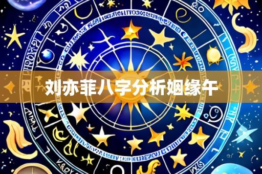 刘亦菲八字分析姻缘午