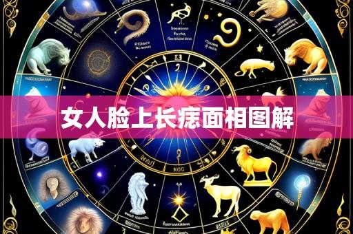 女人脸上长痣面相图解