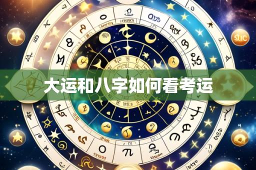 大运和八字如何看考运