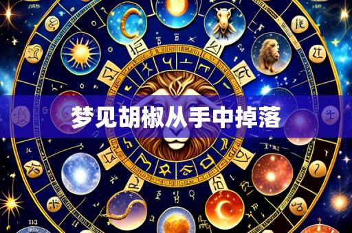 梦见胡椒从手中掉落