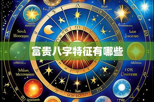 富贵八字特征有哪些