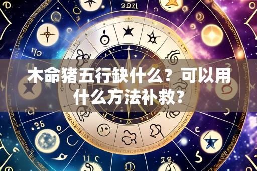 木命猪五行缺什么？可以用什么方法补救？