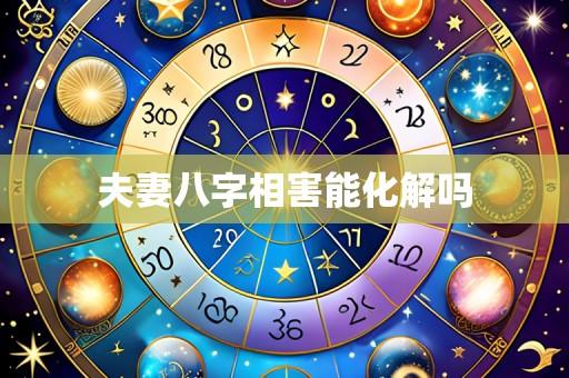 夫妻八字相害能化解吗