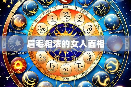 眉毛粗浓的女人面相