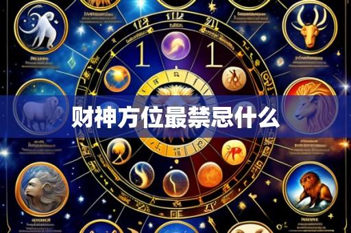 财神方位最禁忌什么
