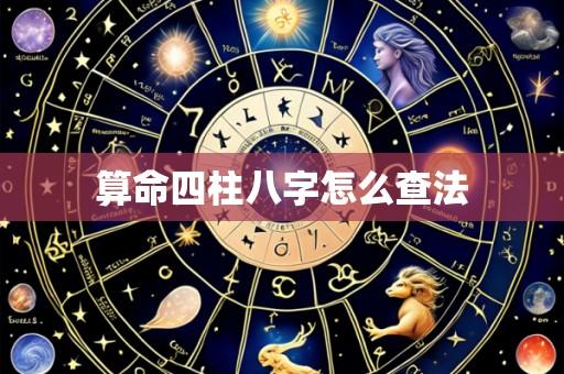 算命四柱八字怎么查法