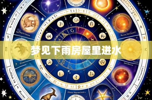 梦见下雨房屋里进水