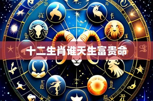 十二生肖谁天生富贵命