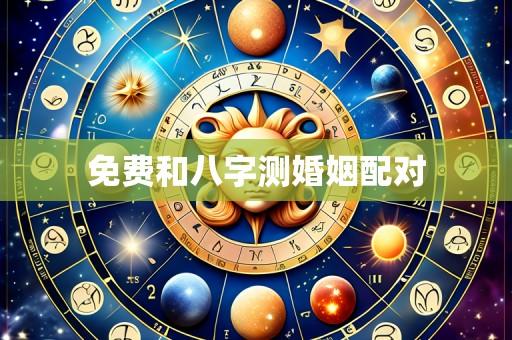 免费和八字测婚姻配对